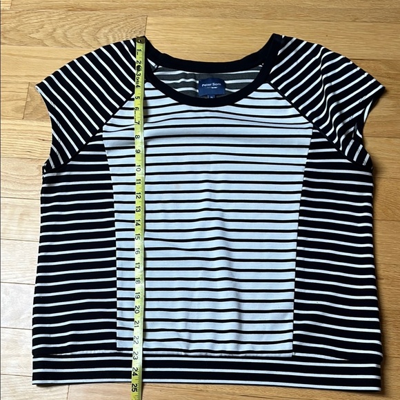 Peter Som Black and White Striped Top - Picture 4 of 7